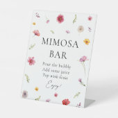 Liebe ist in Bloom Brautparty Mimosa Bar Sockelschild (Vorderseite)