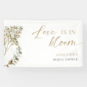 Liebe ist in Bloom Brautparty Pampas Grass Banner (Horizontal)