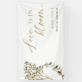 Liebe ist in Bloom Brautparty Pampas Grass Banner (Vertikal)