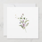 Liebe ist in Bloom Brautparty Square Einladung (Rückseite)