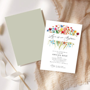 Liebe ist in Bloom Brautparty Wildblume Meadow Einladung