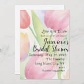 Liebe ist in Bloom Bridal Dusche Einladung (Vorne/Hinten)