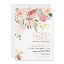 Liebe ist in Bloom Bridal Dusche Einladung