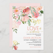 Liebe ist in Bloom Bridal Dusche Einladung (Vorne/Hinten)