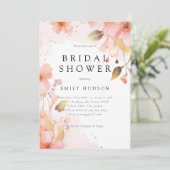 Liebe ist in Bloom Bridal Dusche Einladung (Stehend Vorderseite)