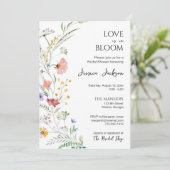 Liebe ist in Bloom Bridal Dusche Einladung (Stehend Vorderseite)