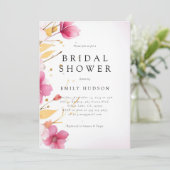 Liebe ist in Bloom Bridal Dusche Einladung (Stehend Vorderseite)