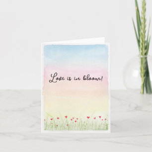Liebe ist in Bloom Feiertagskarte