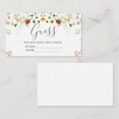 Liebe ist in Bloom Guess Wie viele Spiel Begleitkarte (Vorne/Hinten)