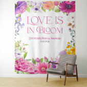 Liebe ist in Bloom | Hintergrund des Brautparty Wandteppich (Beispiel)