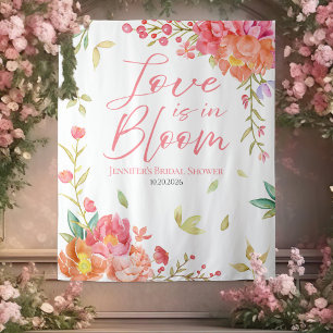 Liebe ist in Bloom   Hintergrund des Brautparty Wandteppich