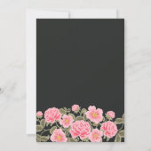 LIEBE IST IN BLOOM HÜBSCH PINK WILD-ROSE EINLADUNG (Rückseite)