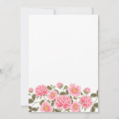 LIEBE IST IN BLOOM HÜBSCH PINK WILD-ROSE EINLADUNG (Rückseite)