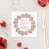 LIEBE IST IN BLOOM HÜBSCH PINK WILD-ROSE SERVIETTE (Beispiel)
