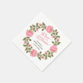 LIEBE IST IN BLOOM HÜBSCH PINK WILD-ROSE SERVIETTE (Ecke)