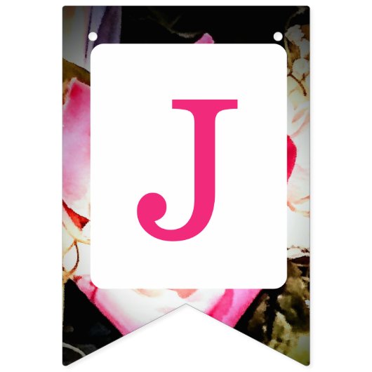 Liebe ist in Bloom Just Married Banner (Zweite Fahne)