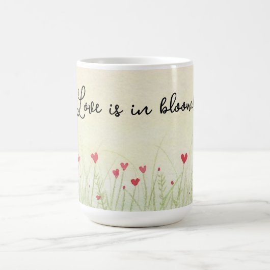 Liebe ist in Bloom Kaffeetasse (Mittel)