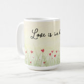 Liebe ist in Bloom Kaffeetasse (Vorderseite Links)