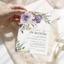Liebe ist in Bloom Lila Rose Blumenkohl Brautparty