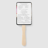 Liebe ist in Bloom Nuptial Mass Wedding Programm Fächer (Rückseite)