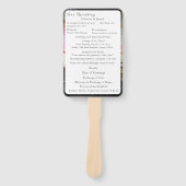 Liebe ist in Bloom Nuptial Mass Wedding Programm Fächer (Vorderseite)