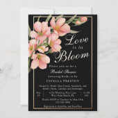 Liebe ist in Bloom Pink Cherry Blossom Brautparty Einladung (Vorderseite)