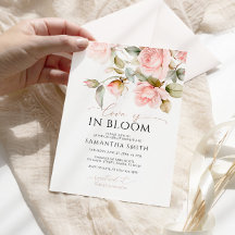 Liebe ist in Bloom Pink Rose & Green Brautparty