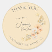 Liebe ist in Bloom Polterabend Aufkleber (Vorderseite)