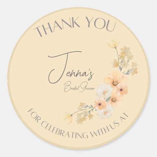 Liebe ist in Bloom Polterabend Aufkleber (Vorderseite)