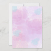 Liebe ist in Bloom Rose Gold Rosa Lilie Brautparty Einladung (Rückseite)