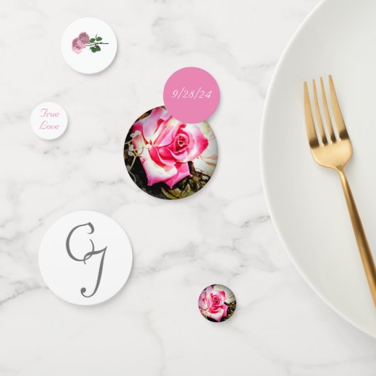 Liebe ist in Bloom Rose Wedding Confetti Konfetti (Gruppe)