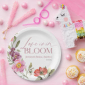 Liebe ist in Bloom | Rosey Spring Brautparty Pappteller (Party)