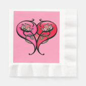 Liebe ist in Bloom Serviette (Vorderseite)