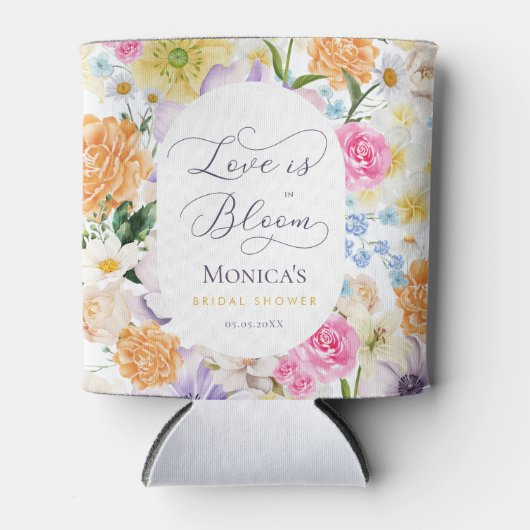 Liebe ist in Bloom Summer Garden Brautparty Gefall Dosenkühler (Vorderseite)