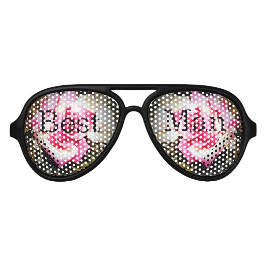 Liebe ist in Bloom Wedding Party Sonnenbrille (Vorderseite)
