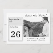Liebe ist in Bloom Wedding Save The Date (Vorderseite)