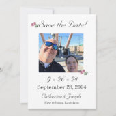 Liebe ist in Bloom Wedding Save The Date (Vorderseite)