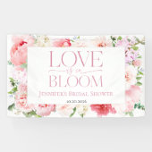 Liebe ist in Bloom | Wild Garden Frame Brautparty Banner (Horizontal)