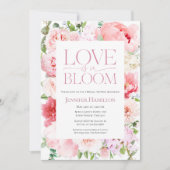 Liebe ist in Bloom | Wild Garden Frame Brautparty Einladung (Vorderseite)