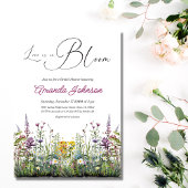 Liebe ist in Bloom Wildblume Blumenkohl Brautparty Einladung