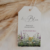 Liebe ist in Bloom Wildblume Blumenkohl Brautparty Geschenkanhänger