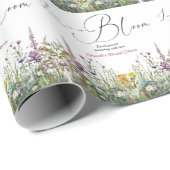 Liebe ist in Bloom Wildblume Blumenkohl Brautparty Geschenkpapier (Rolleneckpunkt)