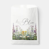 Liebe ist in Bloom Wildblume Blumenkohl Brautparty Geschenktütchen (Vorderseite)