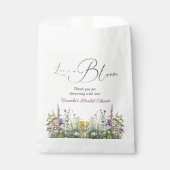 Liebe ist in Bloom Wildblume Blumenkohl Brautparty Geschenktütchen (Vorderseite)