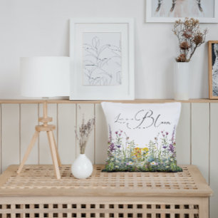 Liebe ist in Bloom Wildblume Blumenkohl Brautparty Kissen