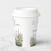 Liebe ist in Bloom Wildblume Blumenkohl Brautparty Pappbecher (Rechts)