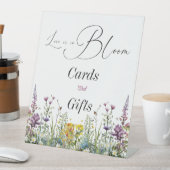 Liebe ist in Bloom Wildblume Blumenkohl Brautparty Sockelschild (In Situ)