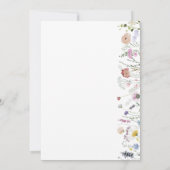 Liebe ist in Bloom | Wildblume Boho Brautparty Einladung (Rückseite)