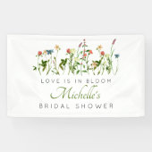 Liebe ist in Bloom Wildblume Brautparty-Banner Banner (Horizontal)