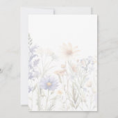 Liebe ist in Bloom Wildblume BridaI Dusche Einladung (Rückseite)